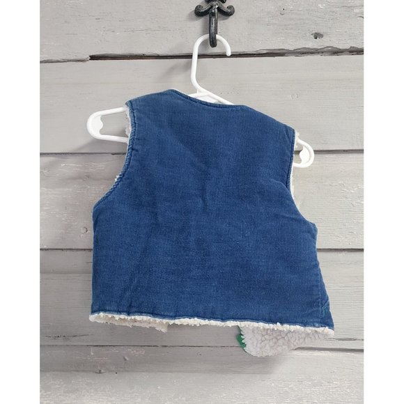 Billy The Kid Jean Vest Sherpa Linned 3T - Picture 2 of 6